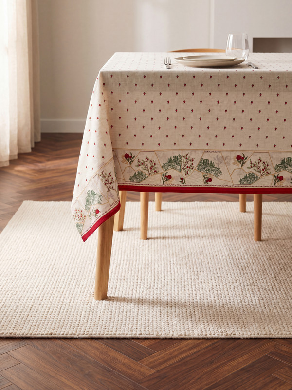 LCW HOME Çiçek Desenli Masa Örtüsü