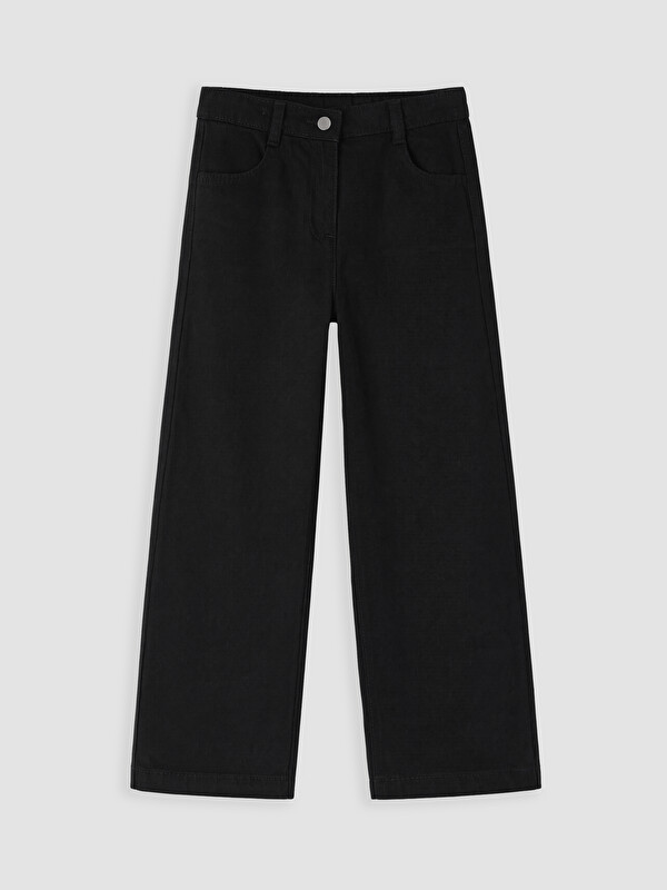 LC WAIKIKI Beli Lastikli Kız Çocuk Jean Pantolon