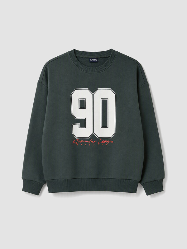 LCW Kids Printed Boys' Thick Sweatshirt