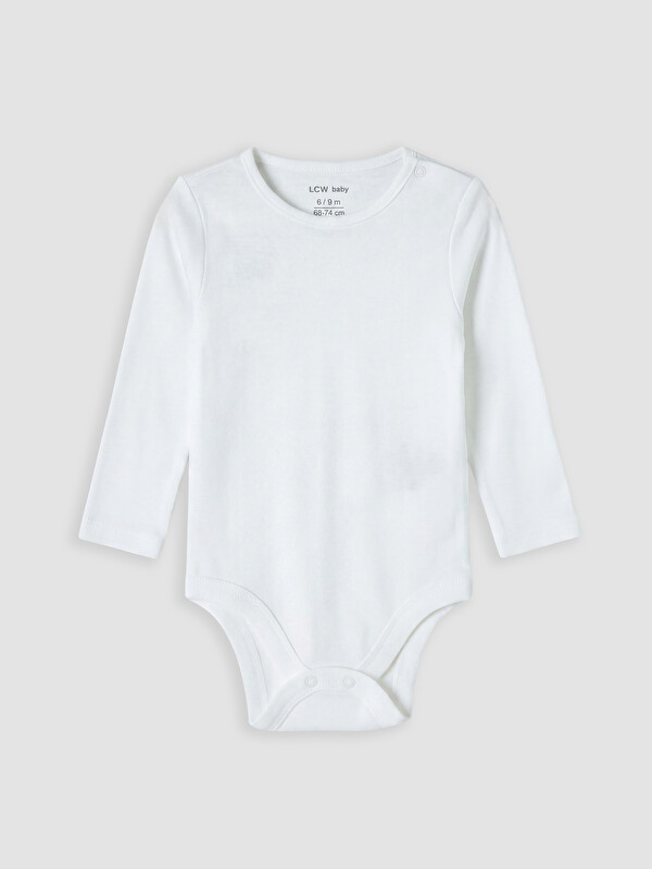LC WAIKIKI Bisiklet Yaka Kız Bebek Çıtçıtlı Body
