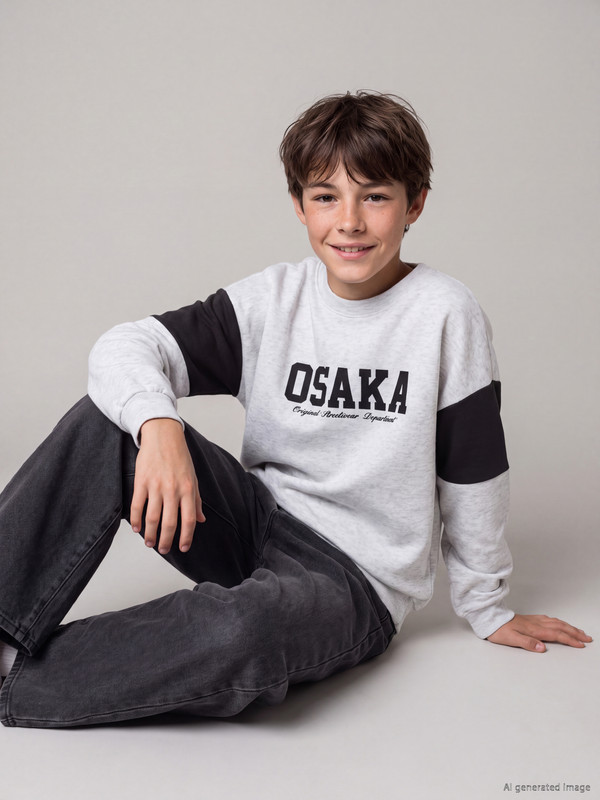 LCW Kids Дебел печатен дуксер за момчиња