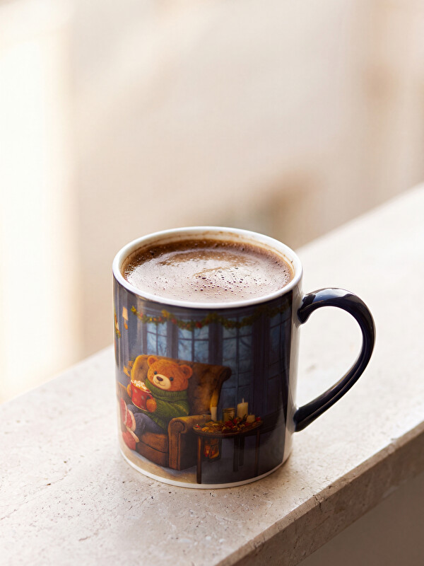 LCW HOME Bear Teddy Printed Porcelain Mug