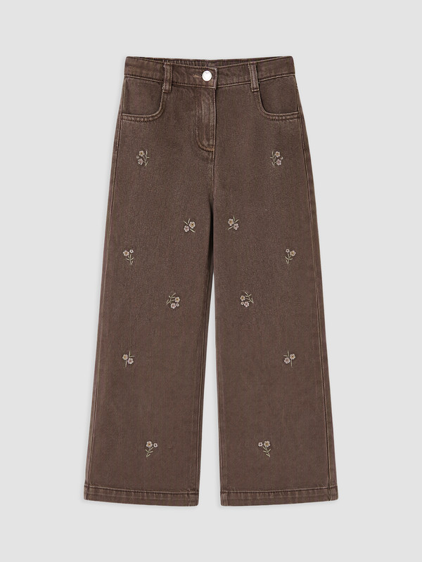 LCW Kids Regular Fit Embroidered Girls' Jean