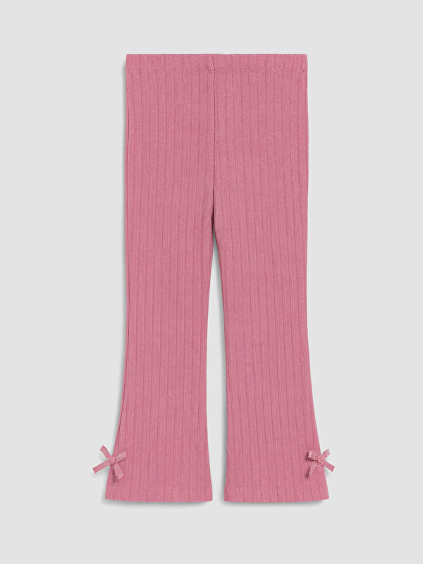 LCW Kids Girls' Ribbed Flare Leggings