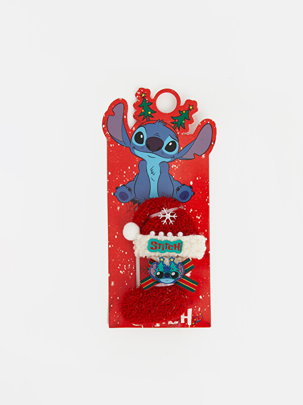 LCW JOY 2 پارچە Stitch وێنەدار بەڕووی ساڵی نوێ کلیپی تۆقەی قژ