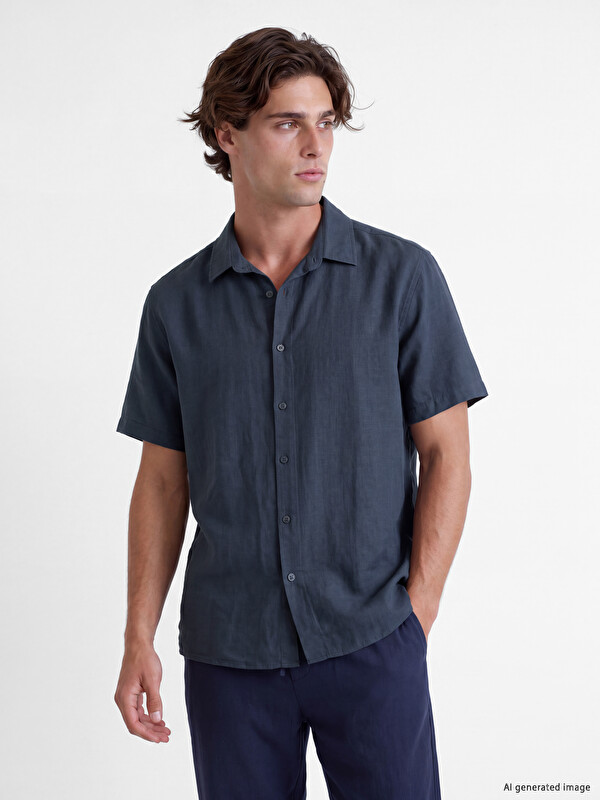 LCW Vision Regular Fit Dobby Men's Shirt