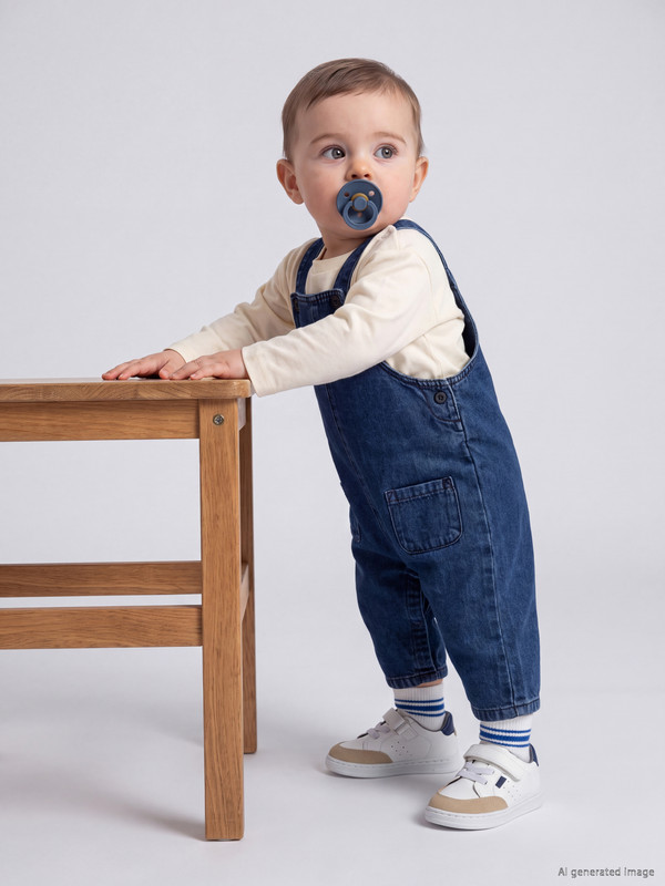LCW baby Baby Boys' Jean Dungarees and T-shirt