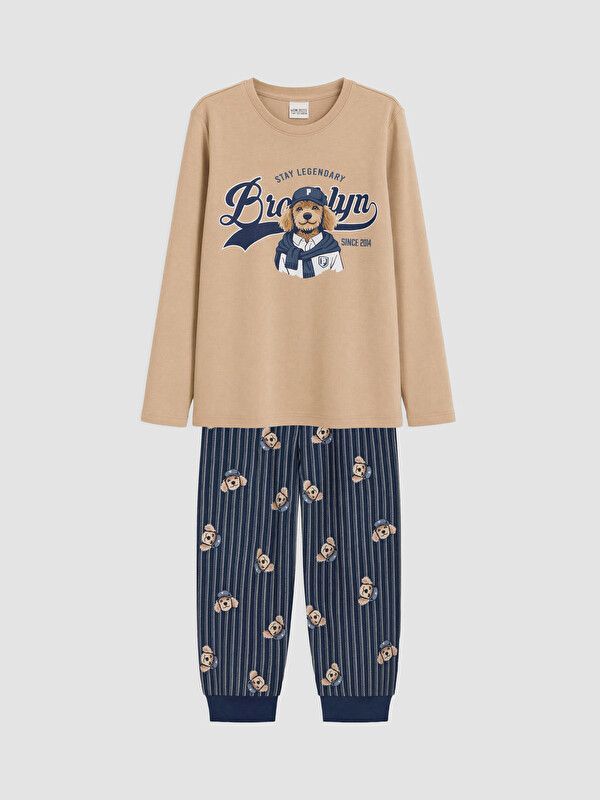 LCW Kids Set de pijama imprimat pentru băieți