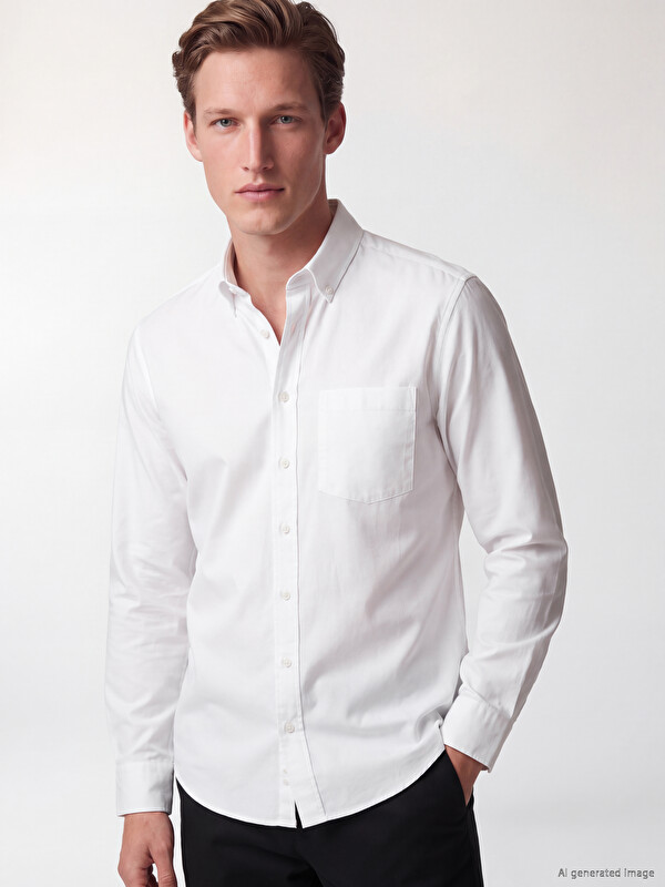SOUTHBLUE Regular Fit Oxford Erkek Gömlek