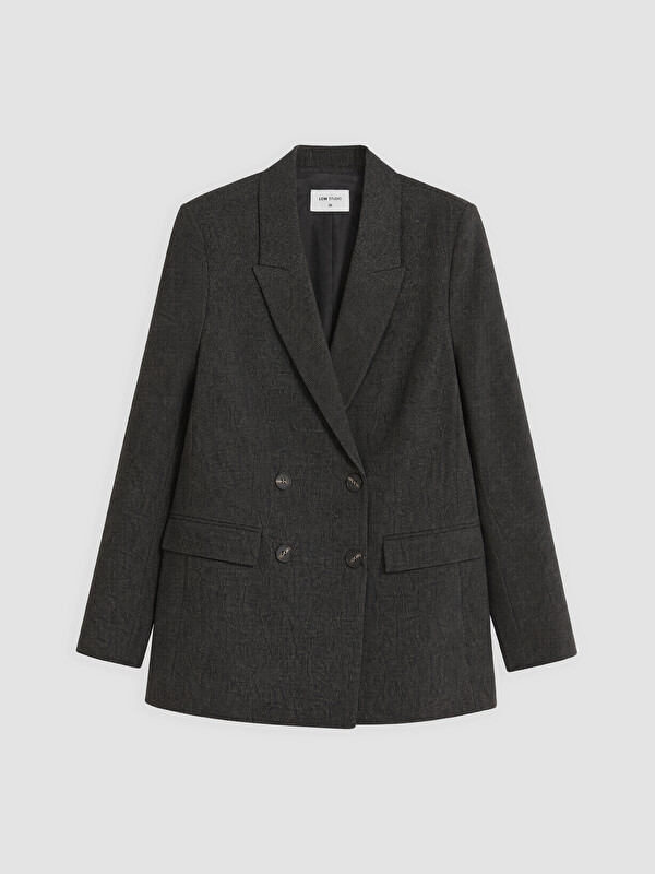 LCW STUDIO Double Breasted Collar Women's Blazer Jacket