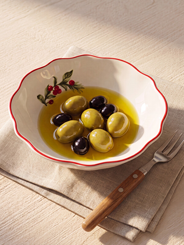 LCW HOME өрнекті және толқынды жиегі бар дөңгелек тостаған