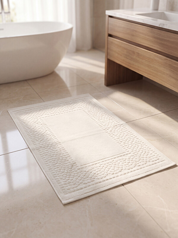 LCW HOME Patterned Cotton Bath Mat 50x70 cm