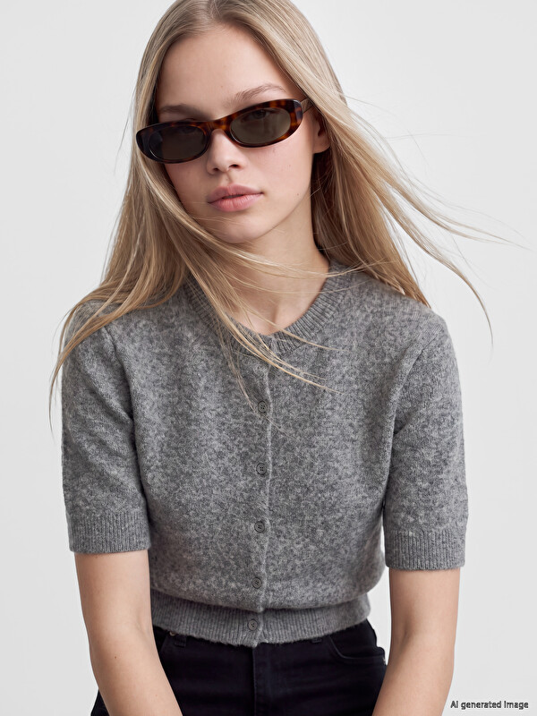 LCW Vision Crew Neck Women's Knitwear Cardigan