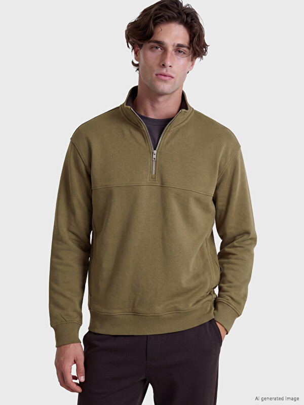 LCW Vision Man Brown Sweatshirt