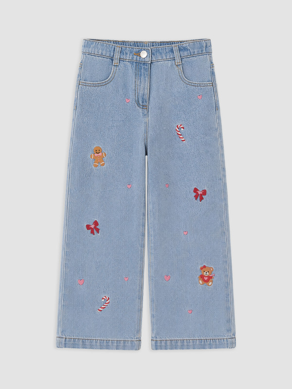 LCW Kids Regular Embroidered Girls' Jeans