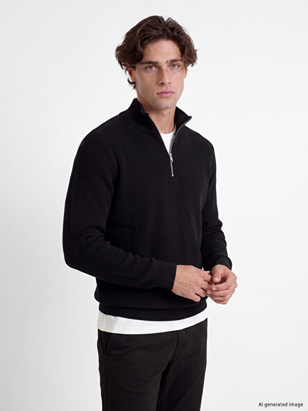 LCW Vision Mock Neck Men's Knitwear Sweater