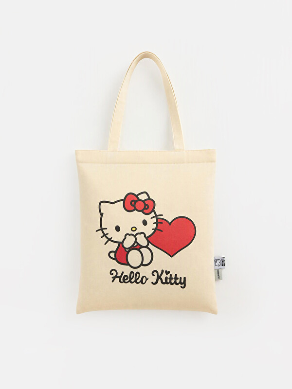LCW JOY Hello Kitty Printed Canvas Bag