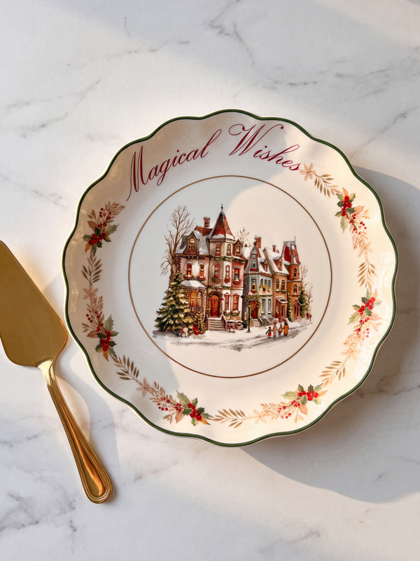LCW HOME New Year Themed Serving Platter 27 cm