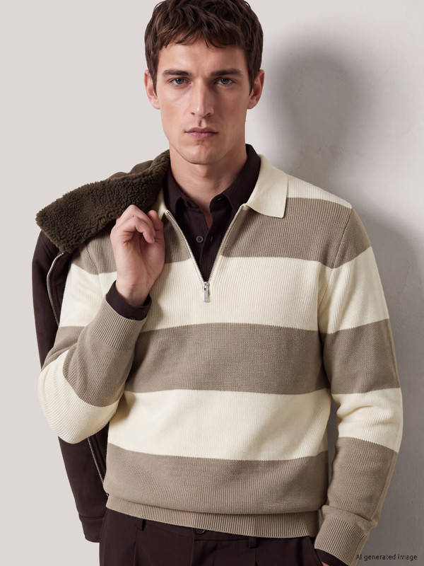LCW Vision Man Brown Sweater
