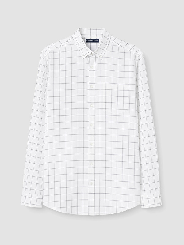 LCWAIKIKI Classic Man White Shirt