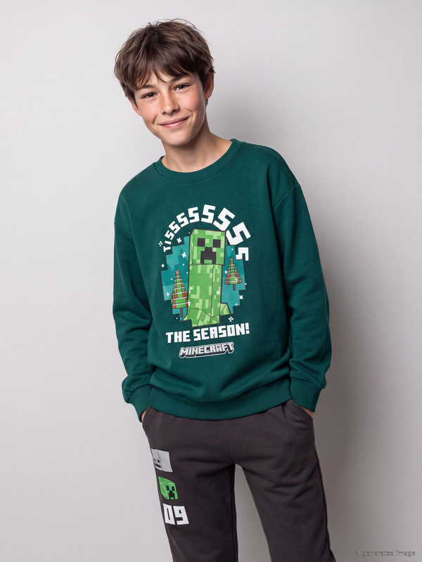 LCW Kids Minecraft Boys' Thick Sweatshirt