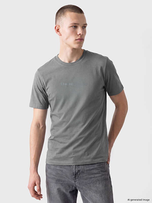 XSIDE Standard Fit Crew Neck Interlock Men's T-Shirt