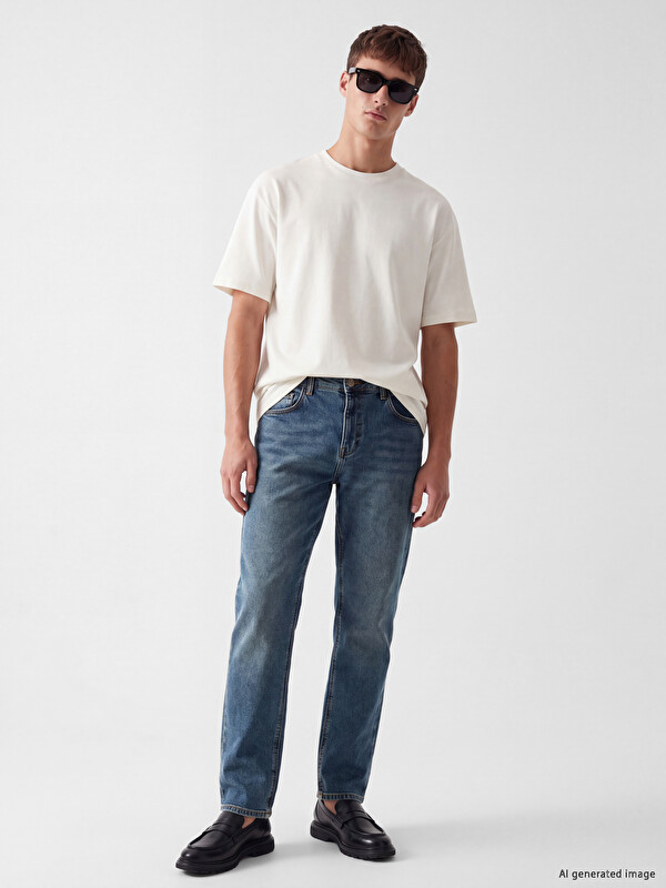 LCW Jeans 779 بنطال جينز رجالي بقصّة عادية