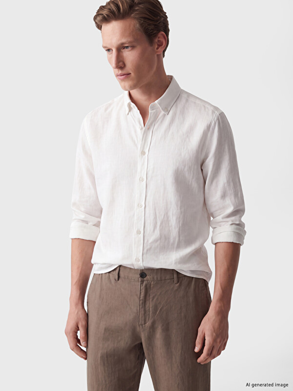 SOUTHBLUE Regular Fit Dobby Men's Shirt