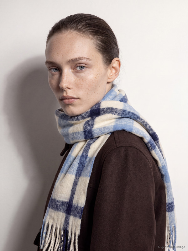LCW ACCESSORIES Plaid Patterned Women's Scarf