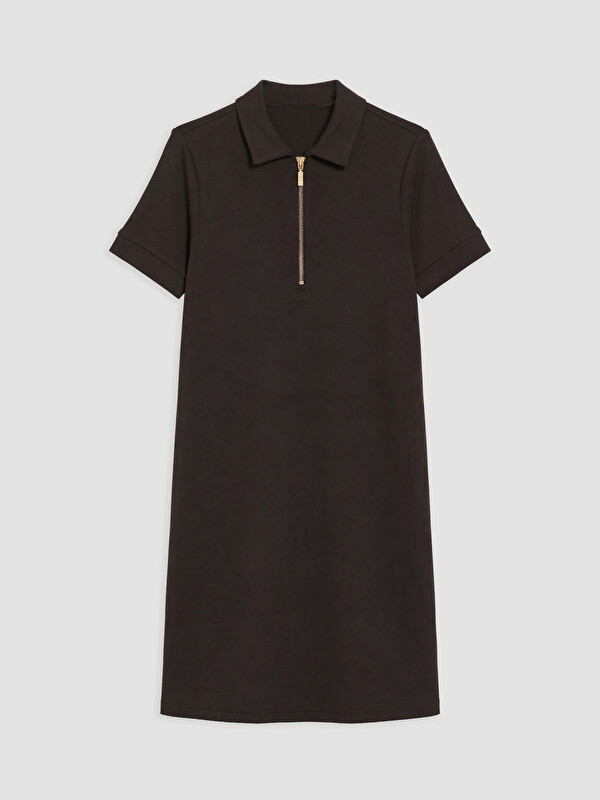 LCW EVERYDAY Polo Yaka Soft Touch Elbise