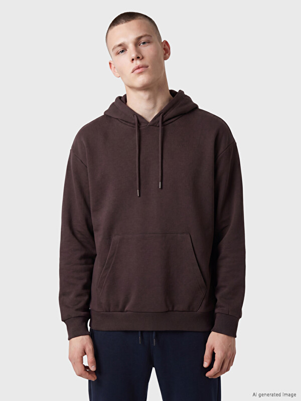 XSIDE Kapüşonlu Erkek Kalın Sweatshirt