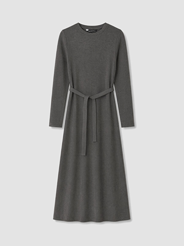 LCW EVERYDAY Waist Sashed Flared Dress