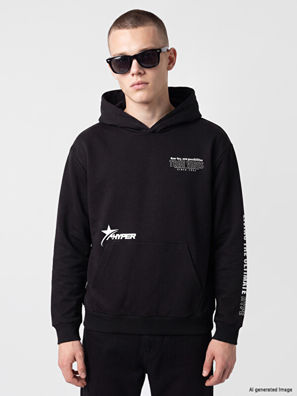 XSIDE Printed Men's Thick Hoodie