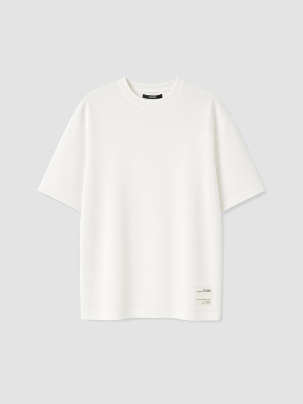 XSIDE Mashkull Ngjyre Pana T-shirt