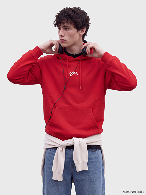 XSIDE Stitch Printed Men's Thick Hoodie