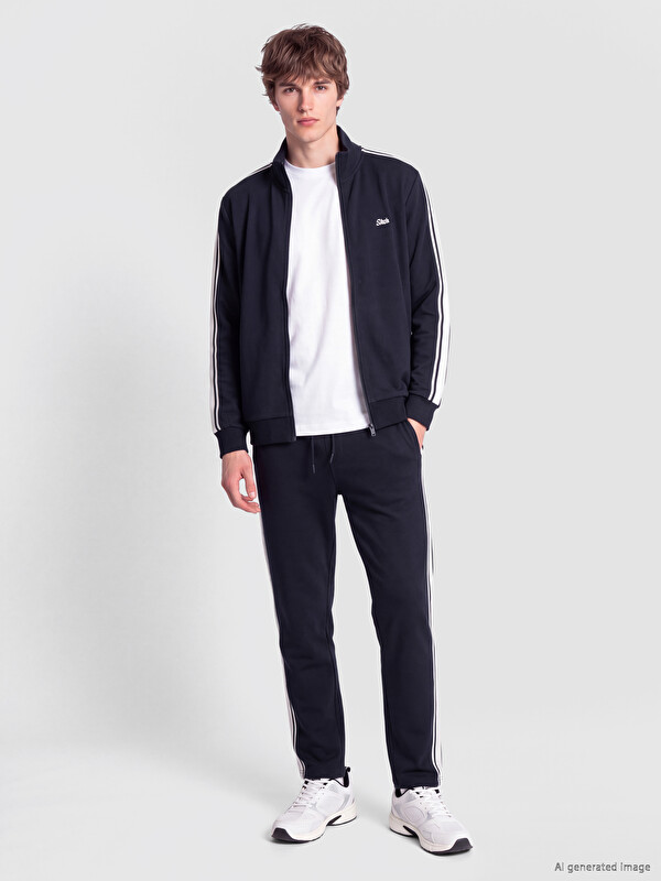 XSIDE Regular Fit Sides Striped Men's Sweatpants