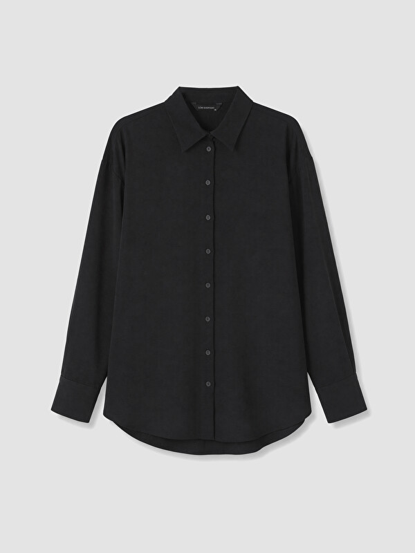 LCW EVERYDAY Textured Oversize Women's Shirt