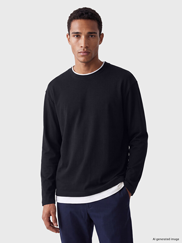 LCW Vision Crew Neck Long Sleeve Men's T-shirt