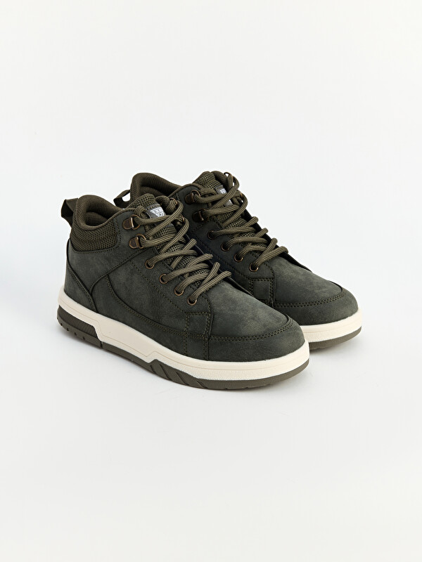 LCW STEPS Süet Görünümlü Bilekli Erkek Çocuk Sneaker