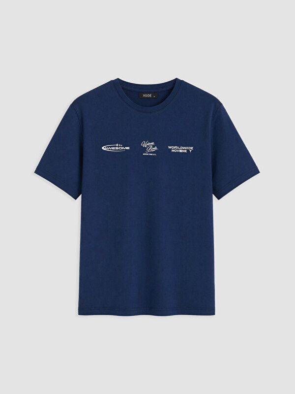 XSIDE Crew Neck Printed Jersey Men's T-Shirt