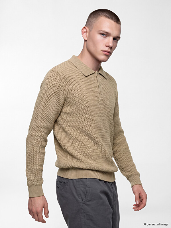 XSIDE Polo Yaka Erkek Triko Kazak