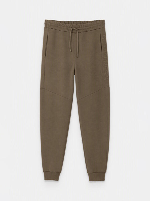XSIDE Pantallona sportive jogger me prerje të rregullt për burra