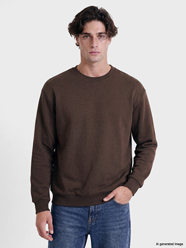XSIDE Crew Neck Men's Thick Sweatshirt