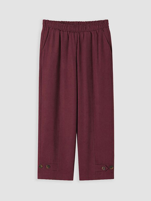 LCWAIKIKI Classic Beli Lastikli Modal Karışımlı Kadın Pantolon