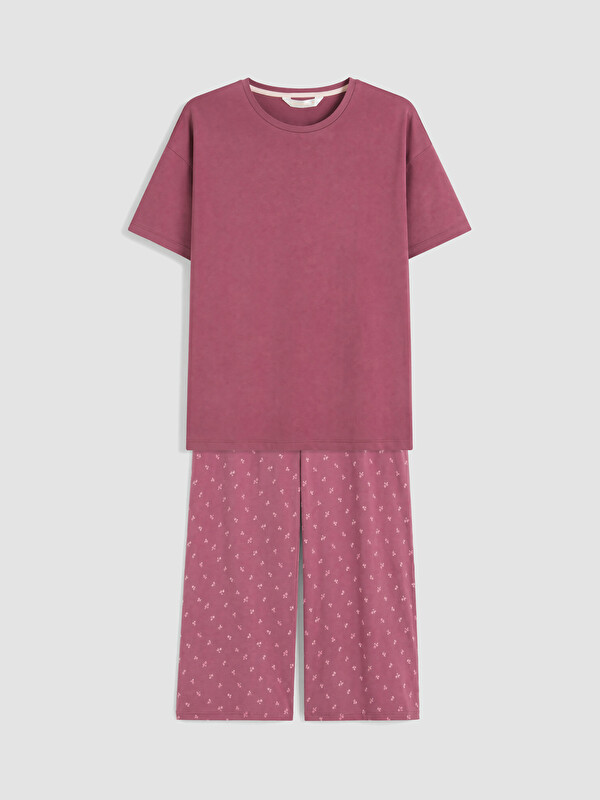 LCW DREAM %100 Pamuklu Kadın Kaprili Pijama Takımı