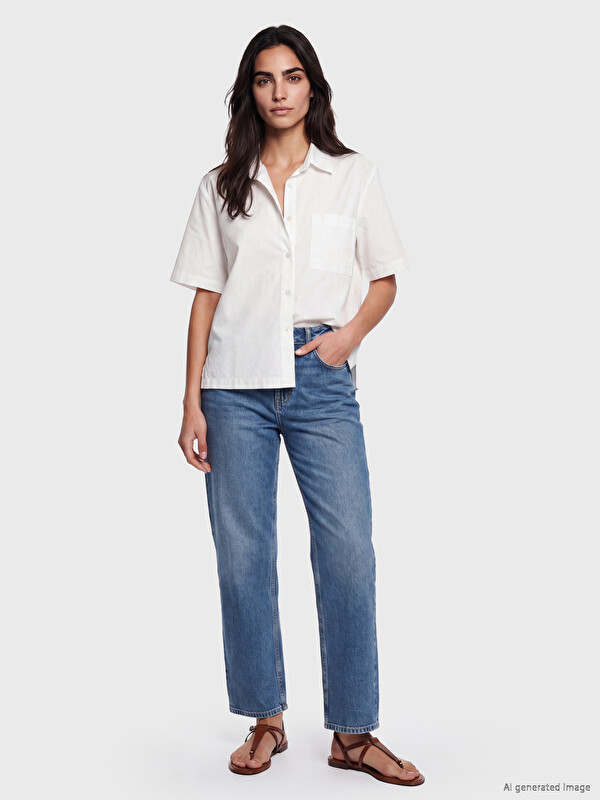 LCW Jeans Straight Fit Kadın Jean Pantolon