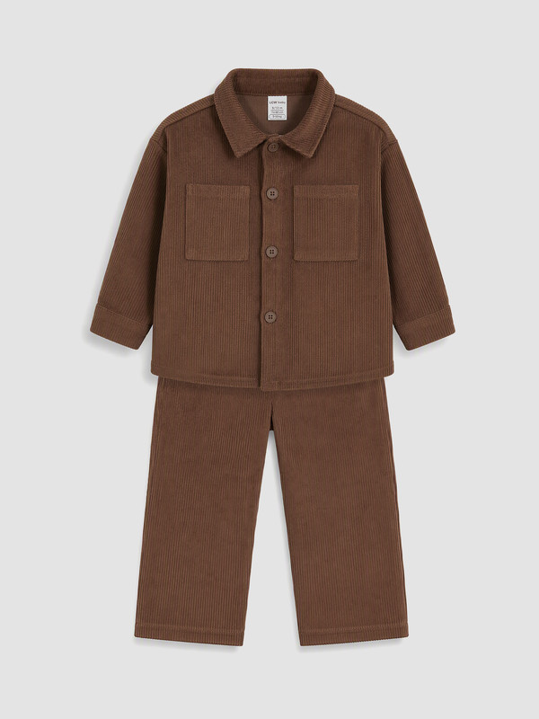 LCW baby Djalë foshnje Ngjyre Kafe Set