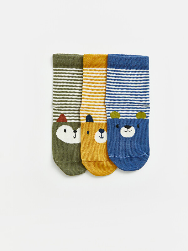 LCW ECO Animal Patterned Boys' Ankle Socks 3-pack