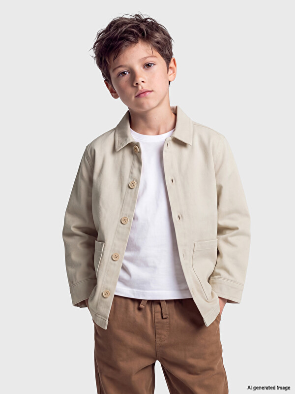 LCW Kids Cepli Erkek Çocuk Gömlek