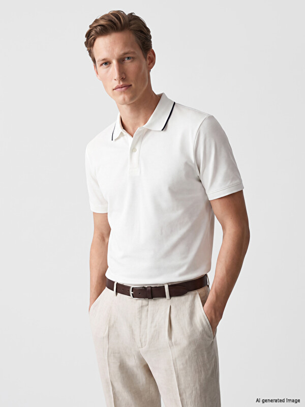 SOUTHBLUE Regular Fit polo kragna majica s kratkim rukavima za muškarce